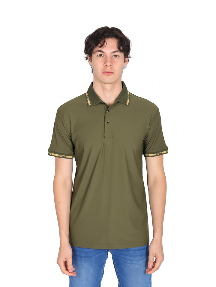 Playera Polo Platini Color Olivo para Hombre