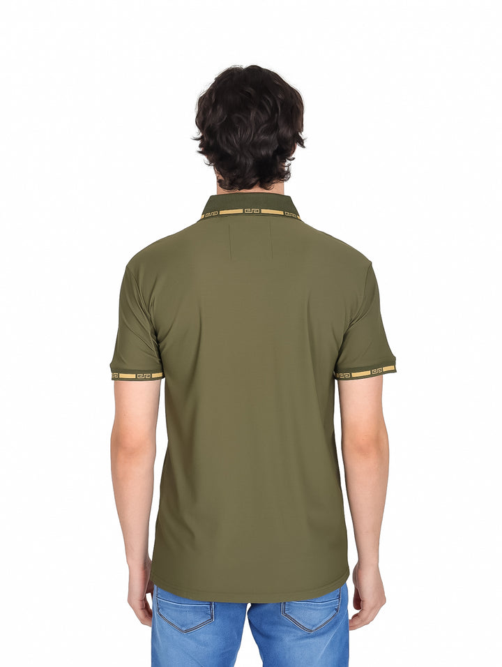 Playera Polo Platini Color Olivo para Hombre