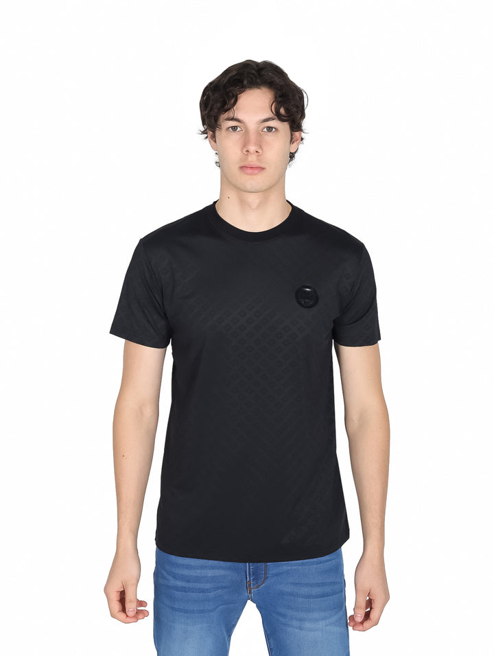 Playera Platini Manga Corta Negro para Hombre
