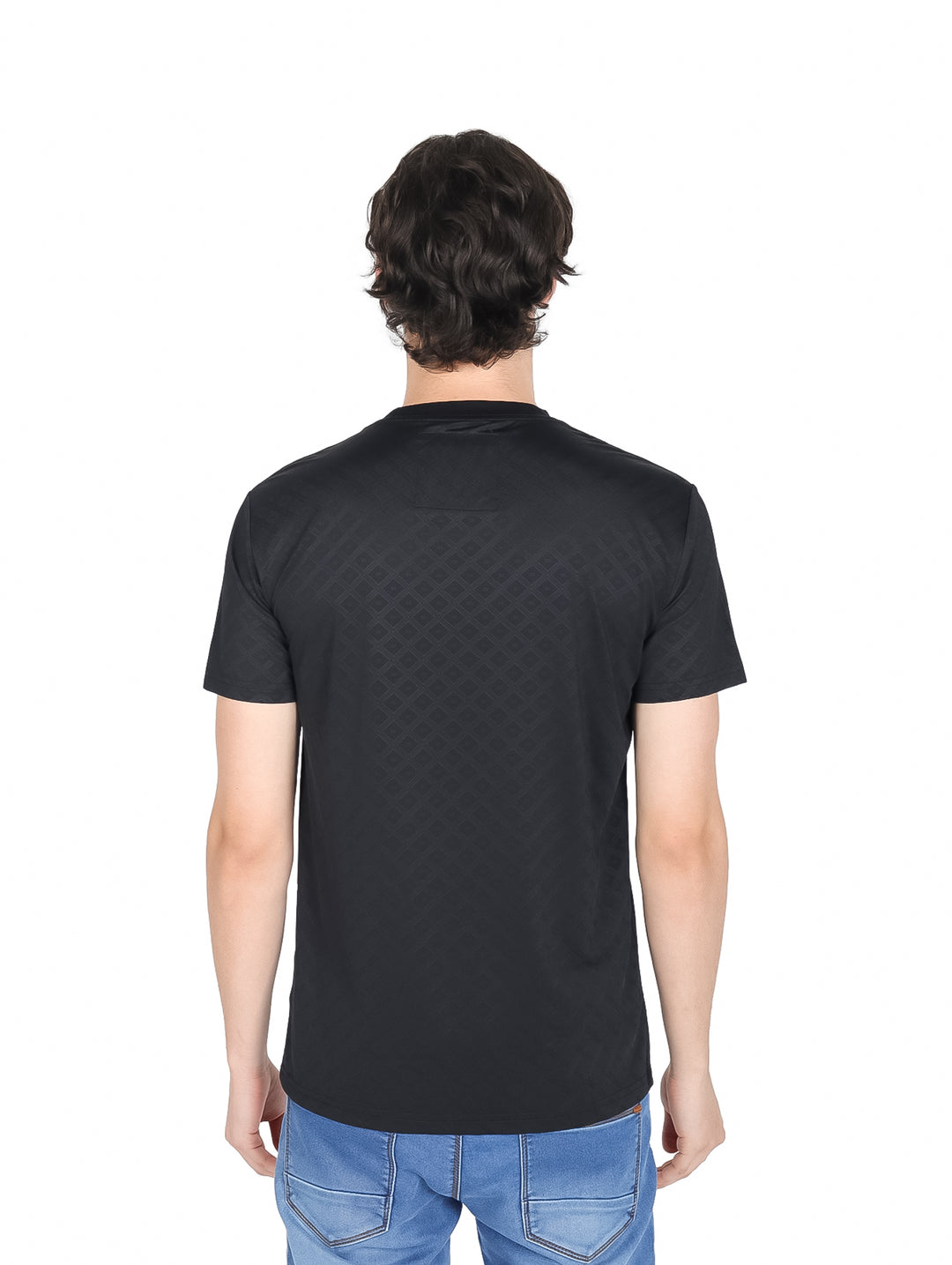 Playera Platini Manga Corta Negro para Hombre