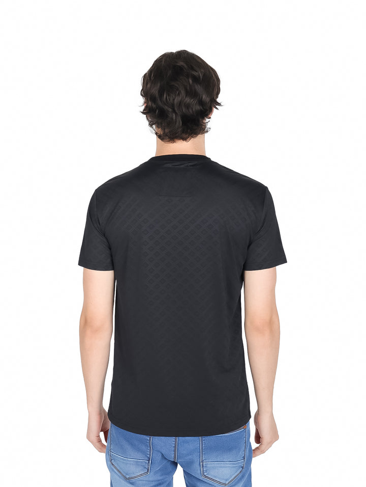 Playera Platini Manga Corta Negro para Hombre
