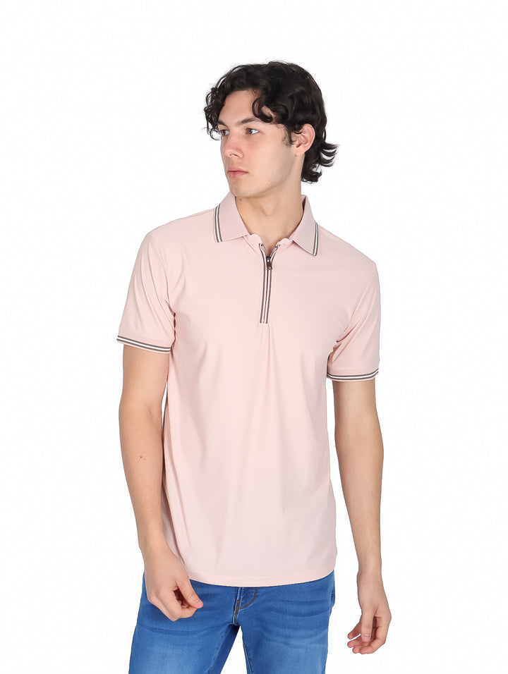 Playera Polo Platini Rosa para Hombre