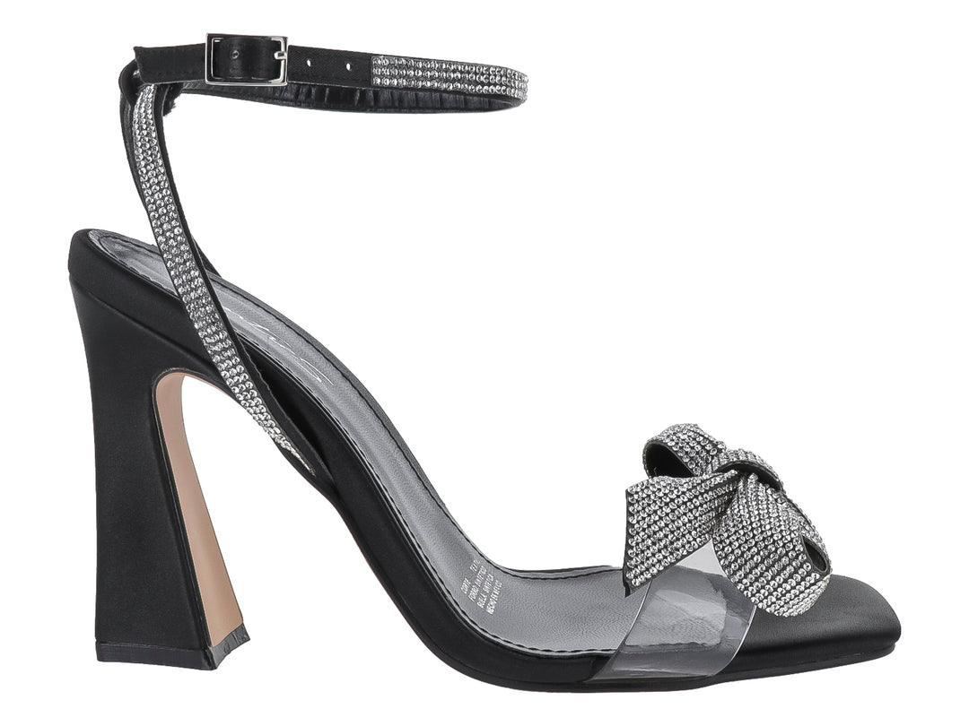 Zapatillas Senties Raso Negro para Mujer