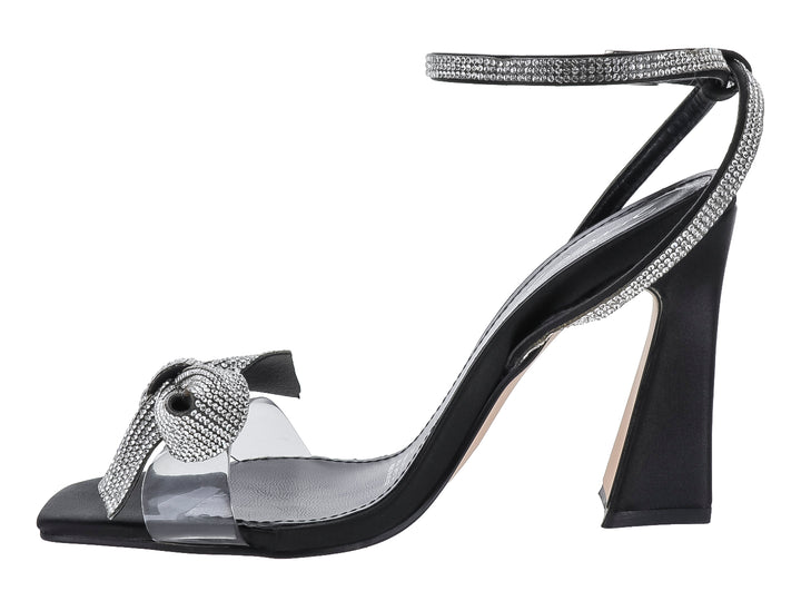 Zapatillas Senties Raso Negro para Mujer