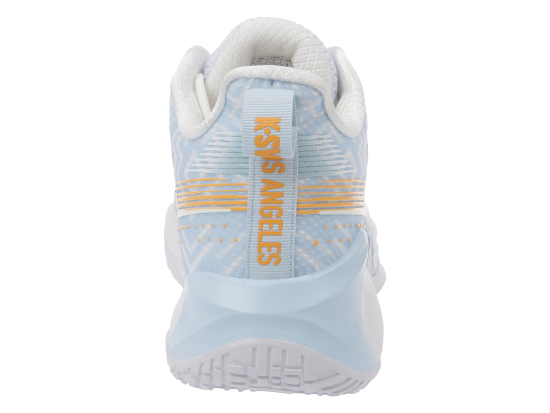 Tenis K-Swiss Foxtrot Blanco Azul y Naranja para Hombre