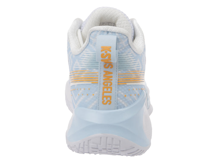 Tenis K-Swiss Foxtrot Blanco Azul y Naranja para Hombre