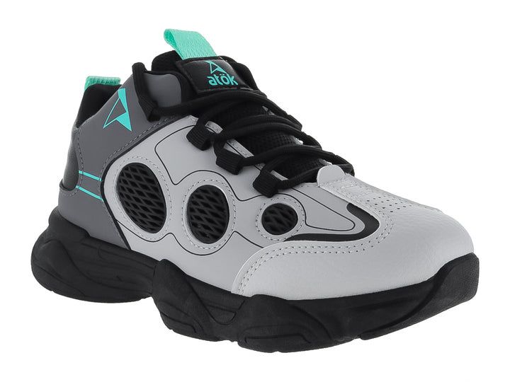 Tenis ATOK Negro Gris para Niño