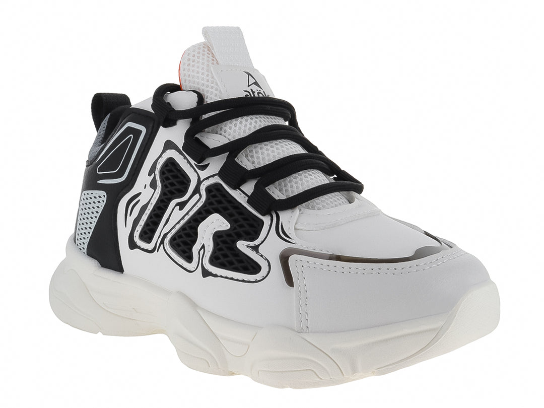 Tenis ATOK Blanco y Negro para Niño
