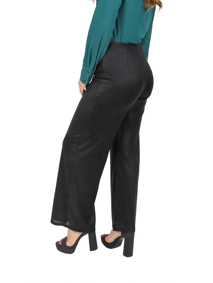 Pantalón Juliana Favela Lurex Negro para Mujer