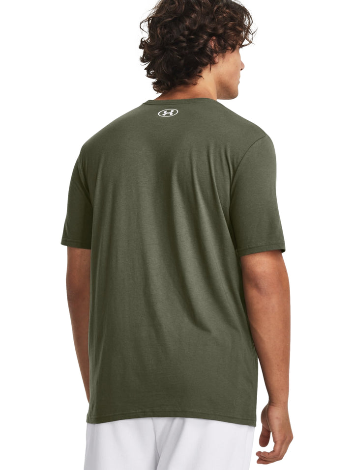 Playera Under Armour Camo Chest Stripe Verde para Hombre