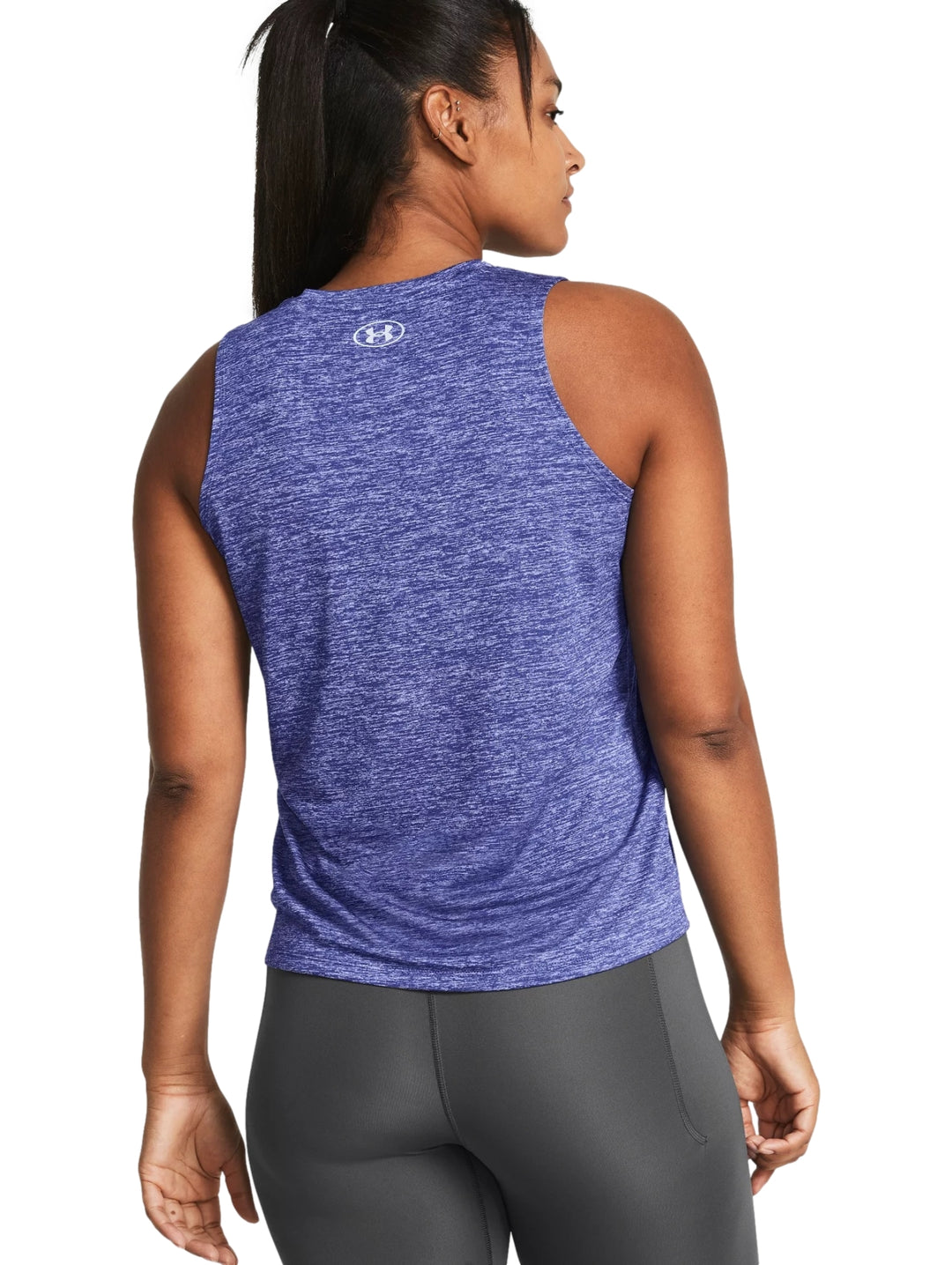 Under Armour Playera sin Mangas Tech Tank-Twist Celeste Mujer