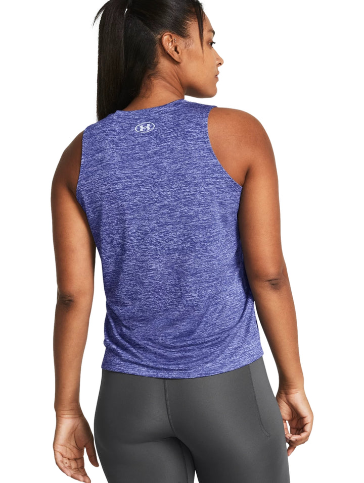 Under Armour Playera sin Mangas Tech Tank-Twist Celeste Mujer