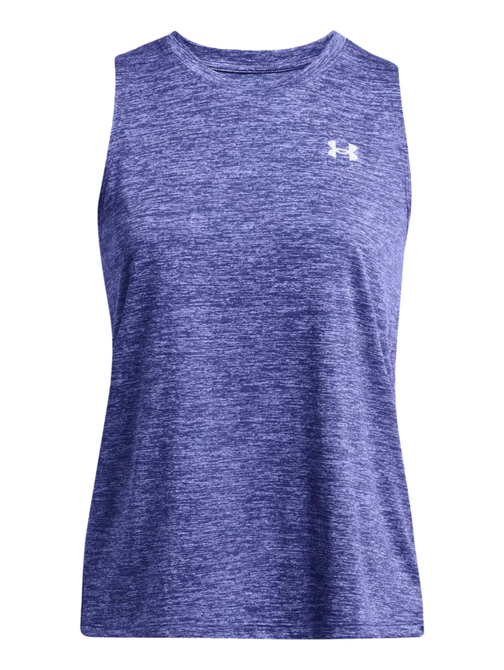 Under Armour Playera sin Mangas Tech Tank-Twist Celeste Mujer