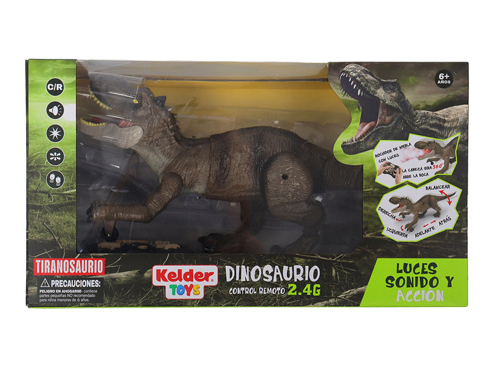 Dinosaurio de Control Remoto Kelder Toys Color Café