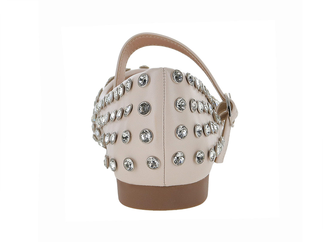 Zapatos Planos Roze Color Beige para Mujer