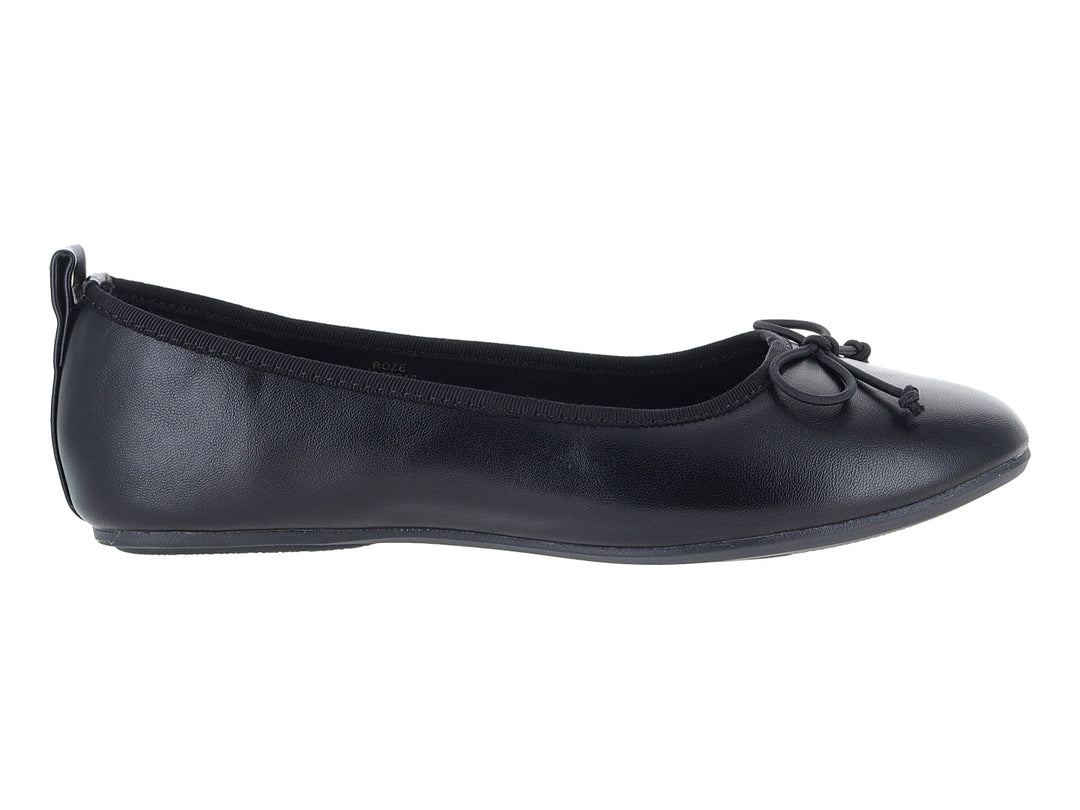 Zapatos Planos Ballerina Roze Negro Mate para Mujer