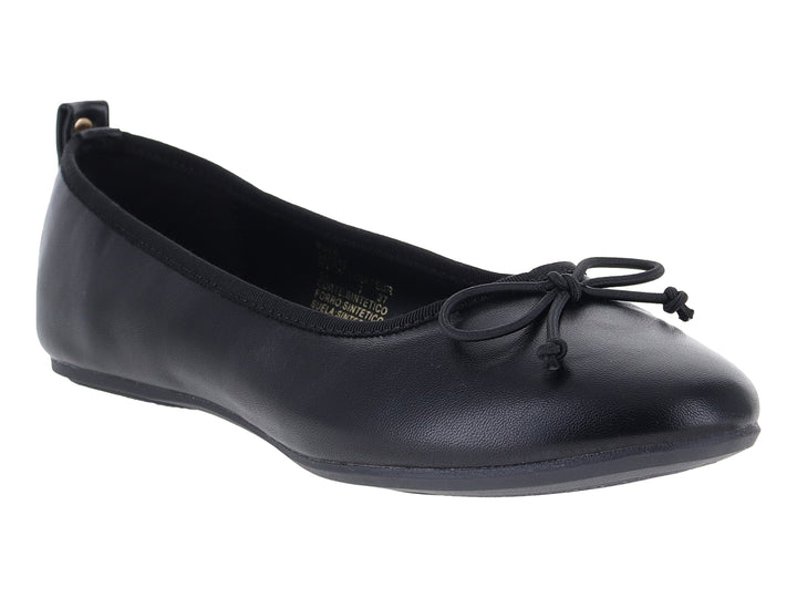 Zapatos Planos Ballerina Roze Negro Mate para Mujer