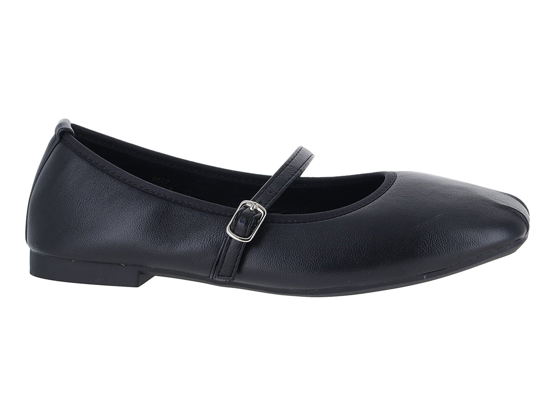 Zapatos Planos Roze Negro Mate para Mujer