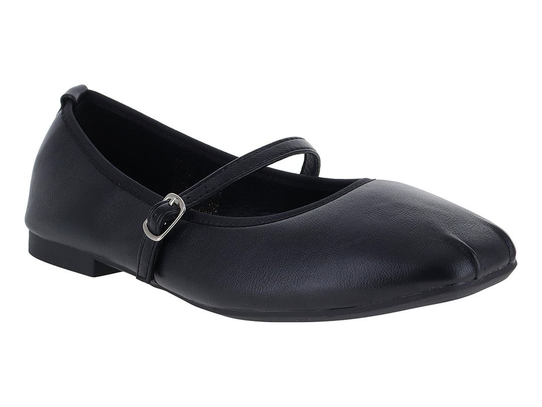Zapatos Planos Roze Negro Mate para Mujer