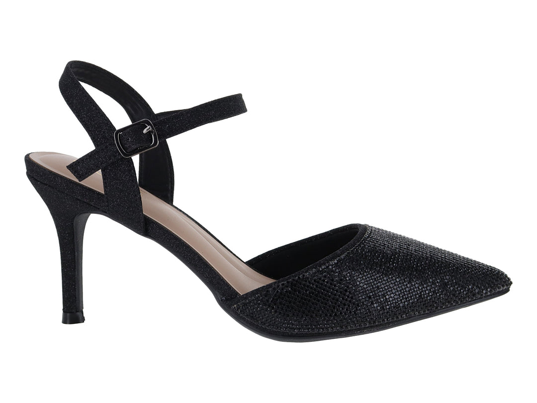Tacones Negros Brillantes ROZE para Mujer