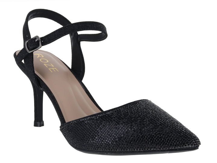 Tacones Negros Brillantes ROZE para Mujer