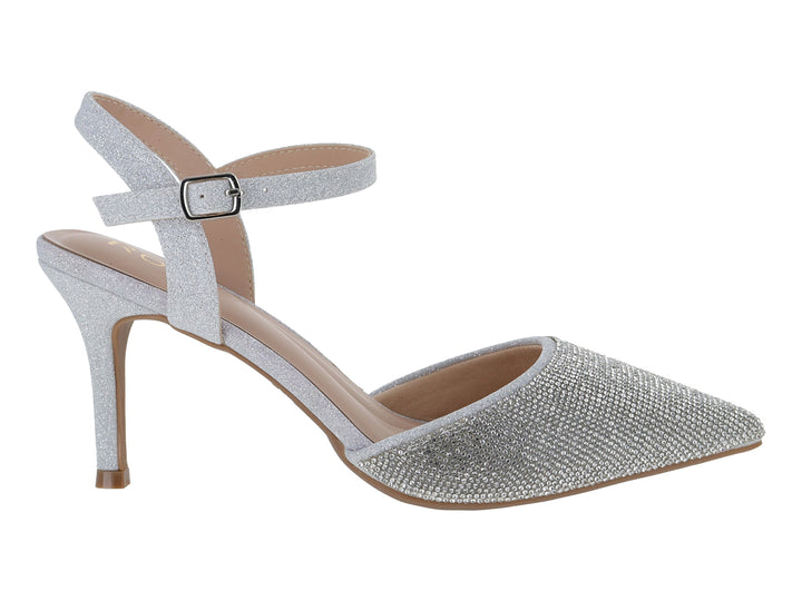 Zapatillas de Tacón ROZE Color Plata para Mujer