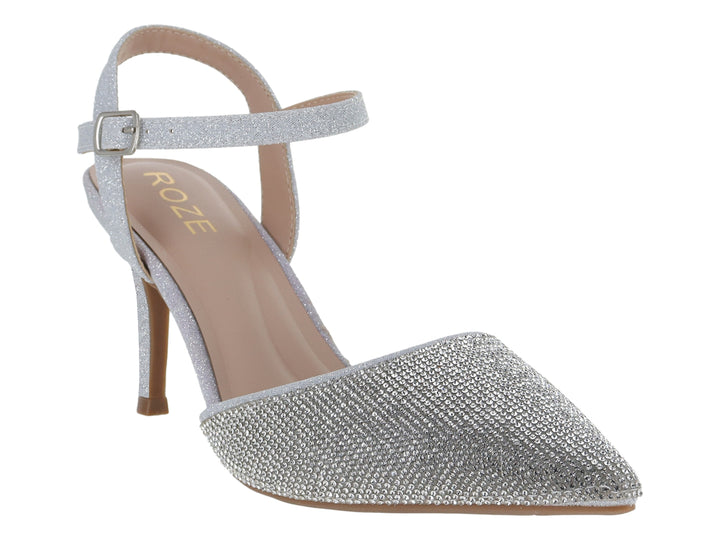 Zapatillas de Tacón ROZE Color Plata para Mujer