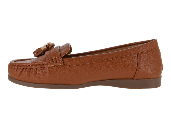 Zapatos Mocasín Driver Roze Color Camel para Mujer