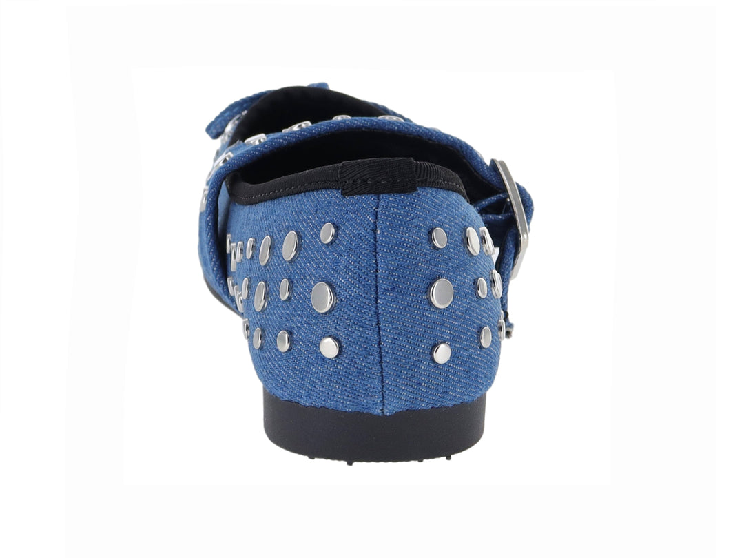 Zapatillas ROZE Flats Ballerina Jeans Azul para Mujer