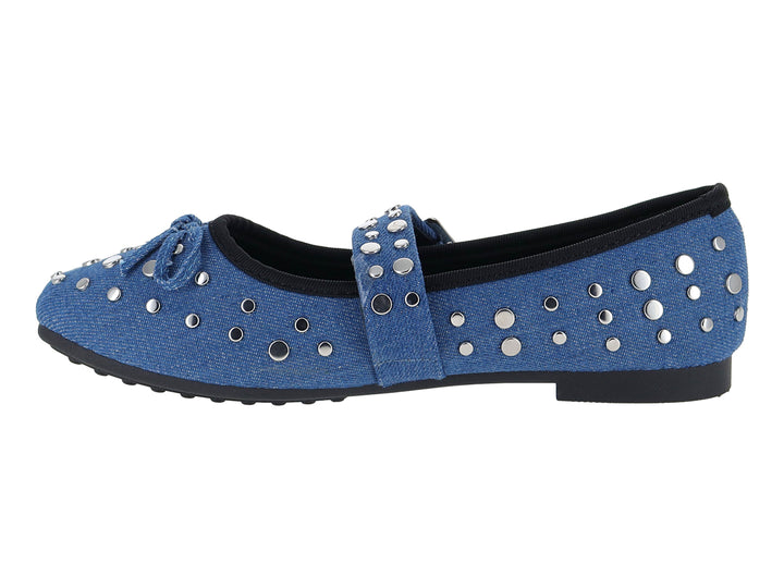 Zapatillas ROZE Flats Ballerina Jeans Azul para Mujer