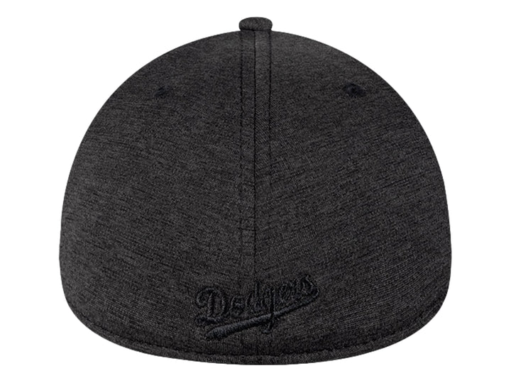 Gorra New Era color negro con logotipo de Los Angeles Dodgers bordado en tono sobre tono y visera curva.