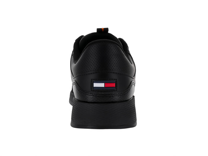 Tenis Tommy Hilfiger Flexi Runner en color negro con logotipo de Tommy Jeans en el lateral.