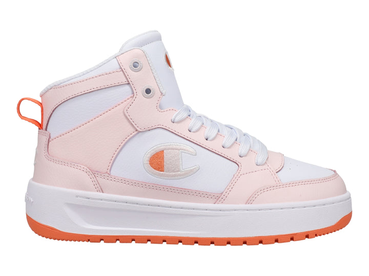 Tenis Champion Drome Hi Blanco y Rosa para Mujer