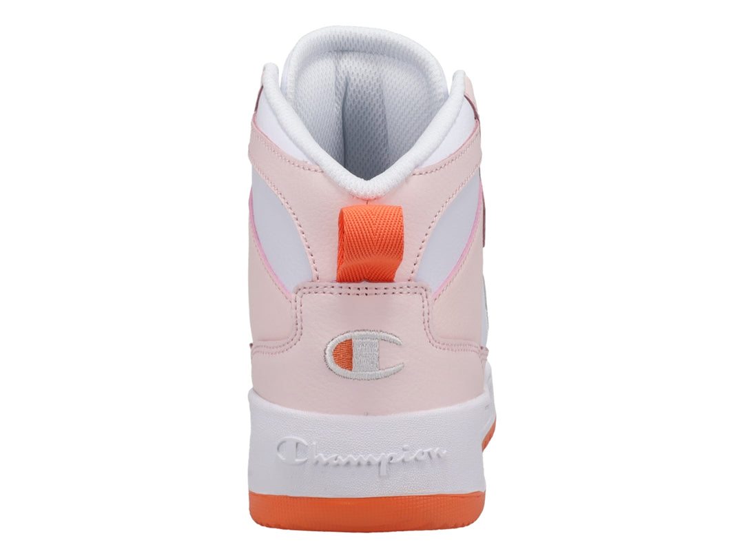 Tenis Champion Drome Hi Blanco y Rosa para Mujer