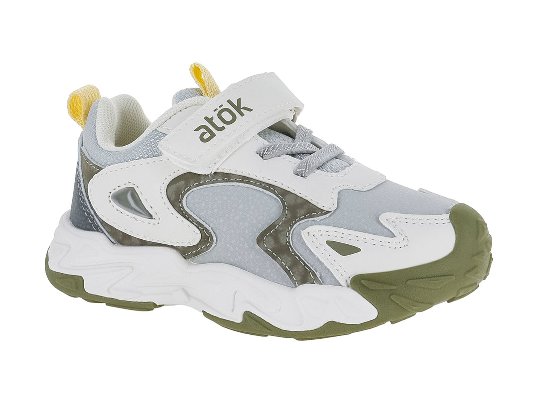 Tenis ATOK Gris y Khaki para Nino