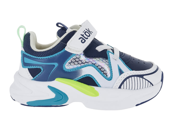 Tenis ATOK Gris Oscuro y Verde para Niño