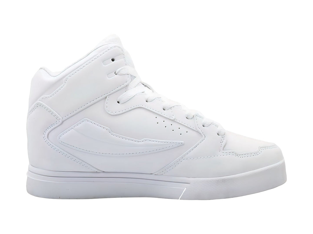Tenis deportivos FILA de corte medio en color blanco total para niño.