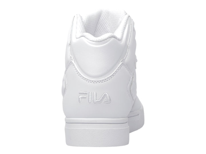 Tenis deportivos FILA de corte medio en color blanco total para niño.