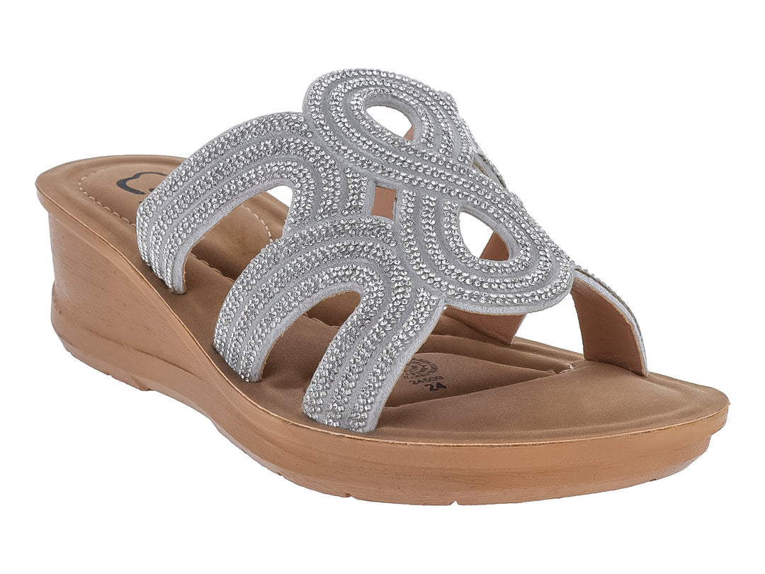 Sandalias de Plataforma Nomadas Color Plata para Mujer