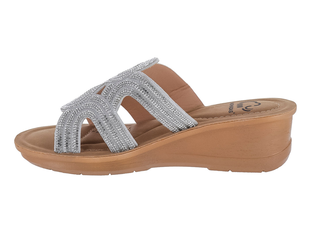 Sandalias de Plataforma Nomadas Color Plata para Mujer