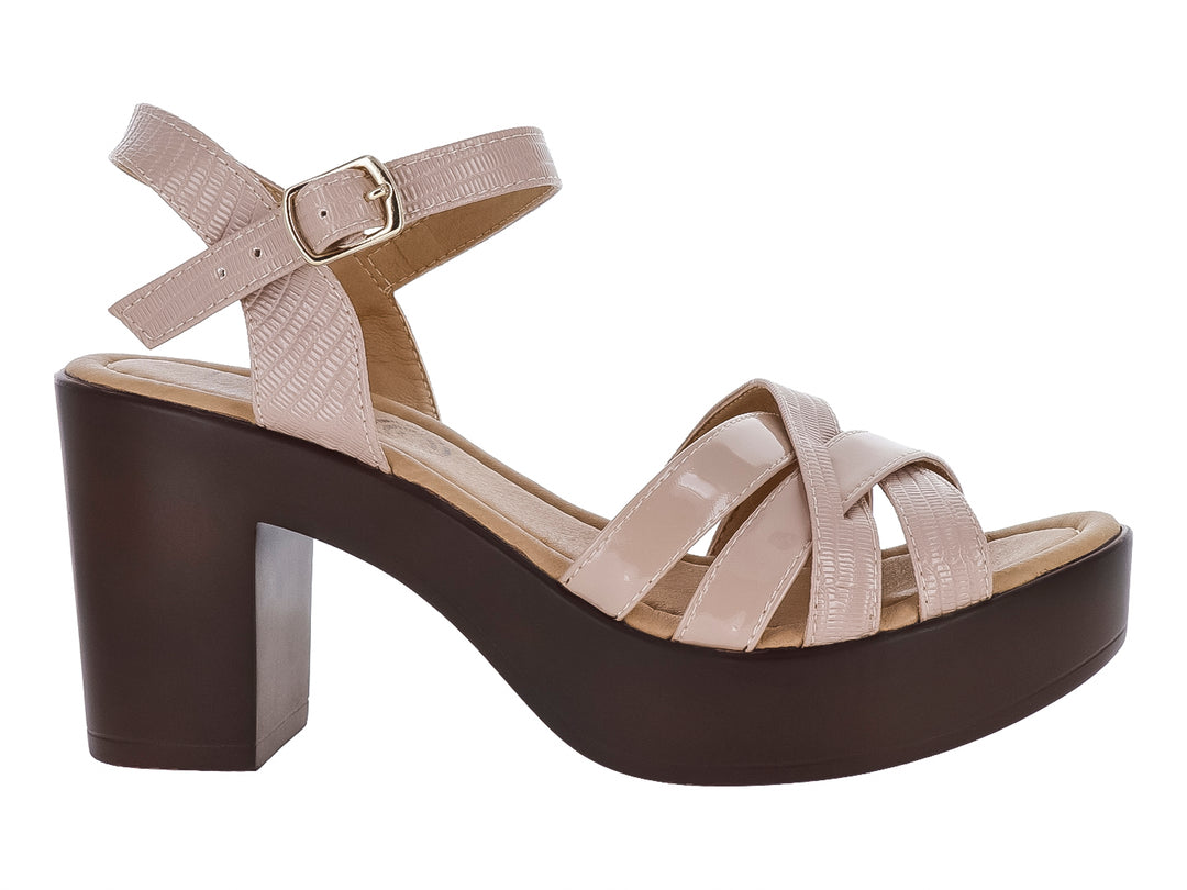 Sandalias Luna Rosa Jazmín Color Neutro para Mujer