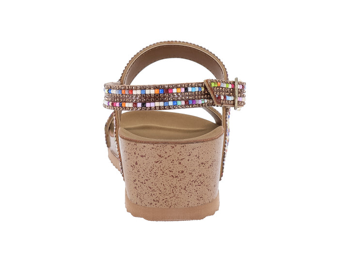 Sandalias de Plataforma Multicolor Luna Rosa para Mujer