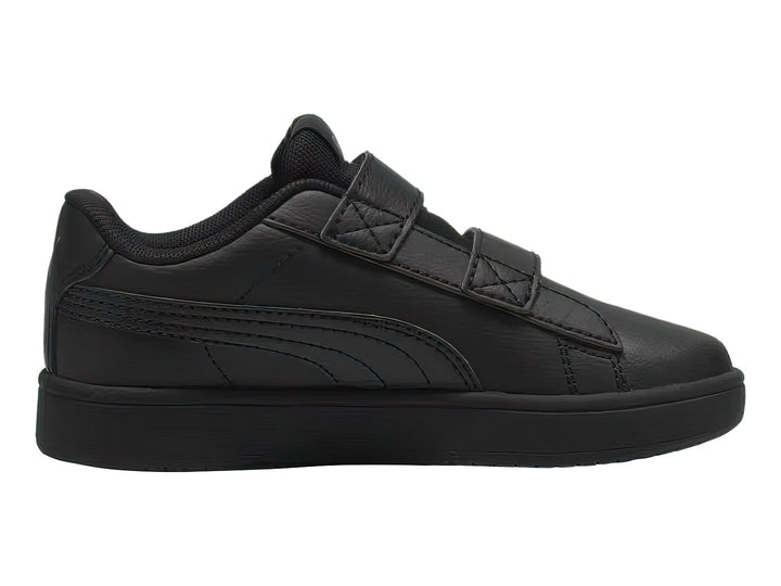 Tenis PUMA Rickie Classic V color negro con cierres de velcro.