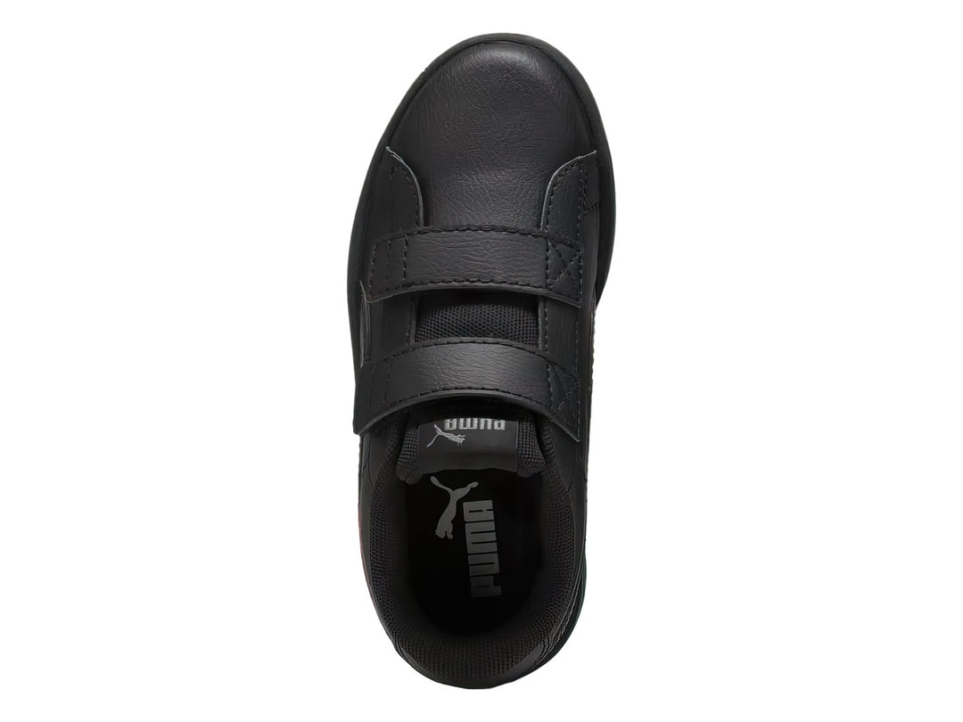 Tenis PUMA Rickie Classic V color negro con cierres de velcro.