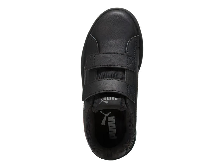 Tenis PUMA Rickie Classic V color negro con cierres de velcro.