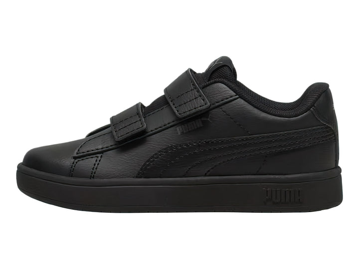 Tenis PUMA Rickie Classic V color negro con cierres de velcro.