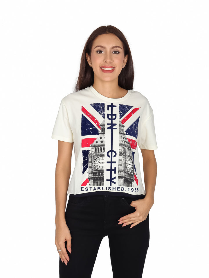 Playera Furor Beige para Mujer