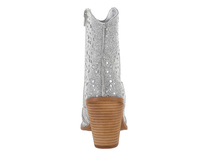 Botines Madden Girl Plata con Pedrería para Mujer