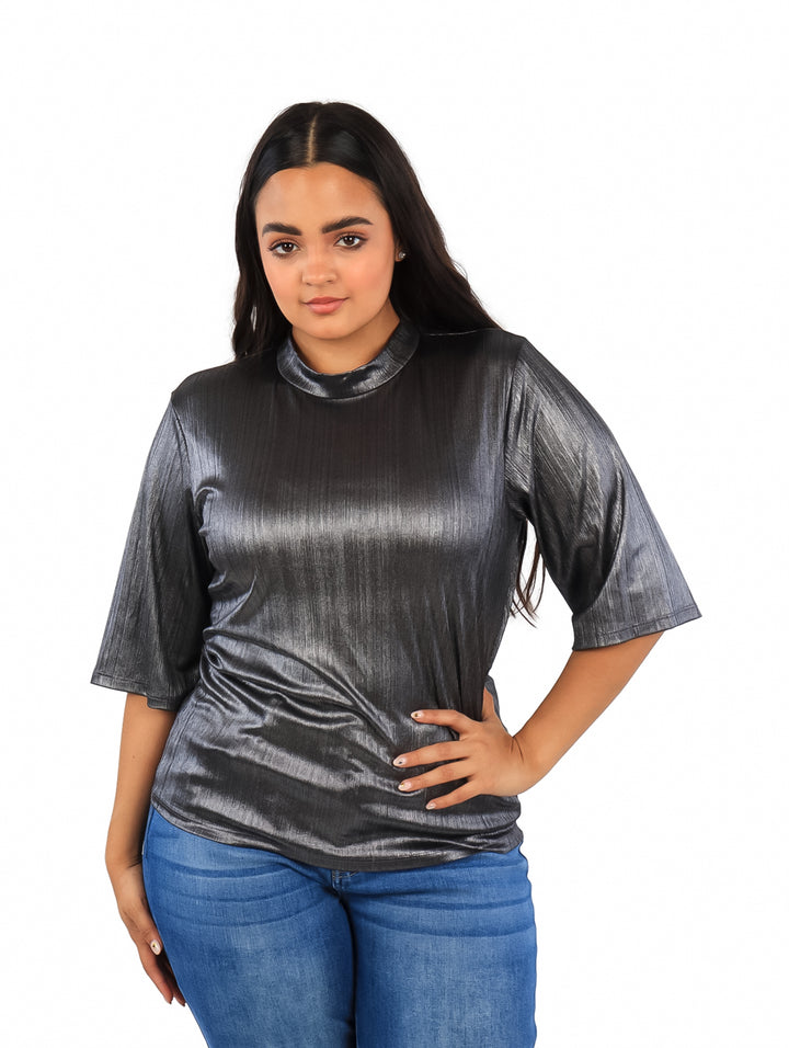 Blusa Juliana Favela Color Plata para Mujer