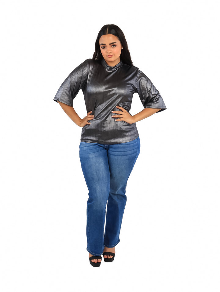Blusa Juliana Favela Color Plata para Mujer